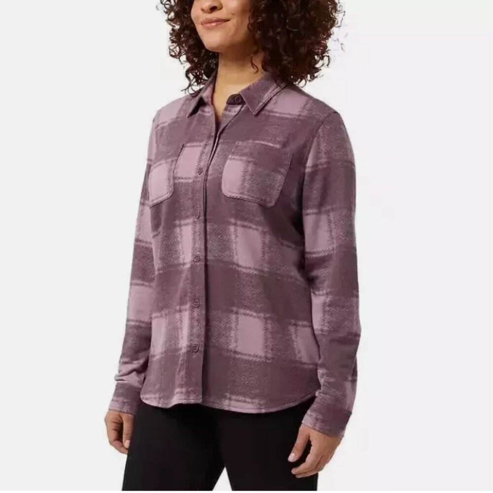 32 Degrees Ladies' Cozy Knit Stretch Plaid Top